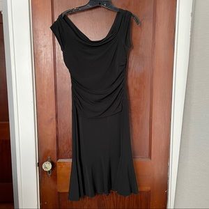 Black stretch cocktail dress